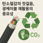 탄소절감의 첫걸음, 광케이블 재활용의 중요성